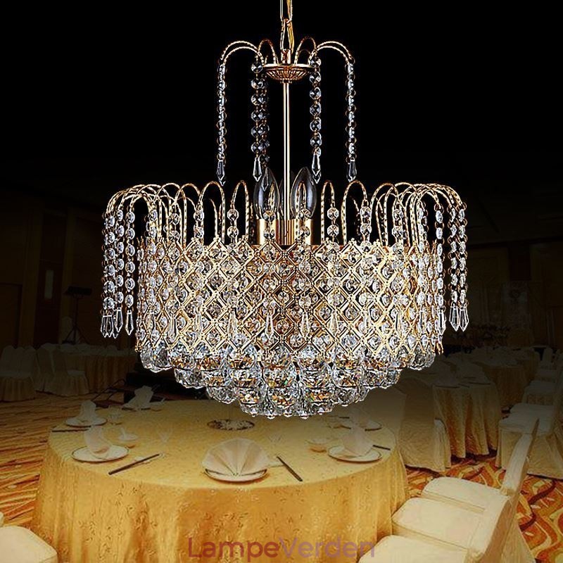 Luksus krystal lysekrone moderne elegant pendel