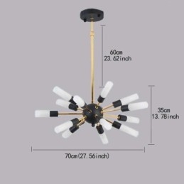 Nordic Pendel Light Creative Rund Lysekrone Lampe