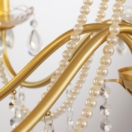 American Crystal Pendel Light Country Style Creative Iron Art Loftslys