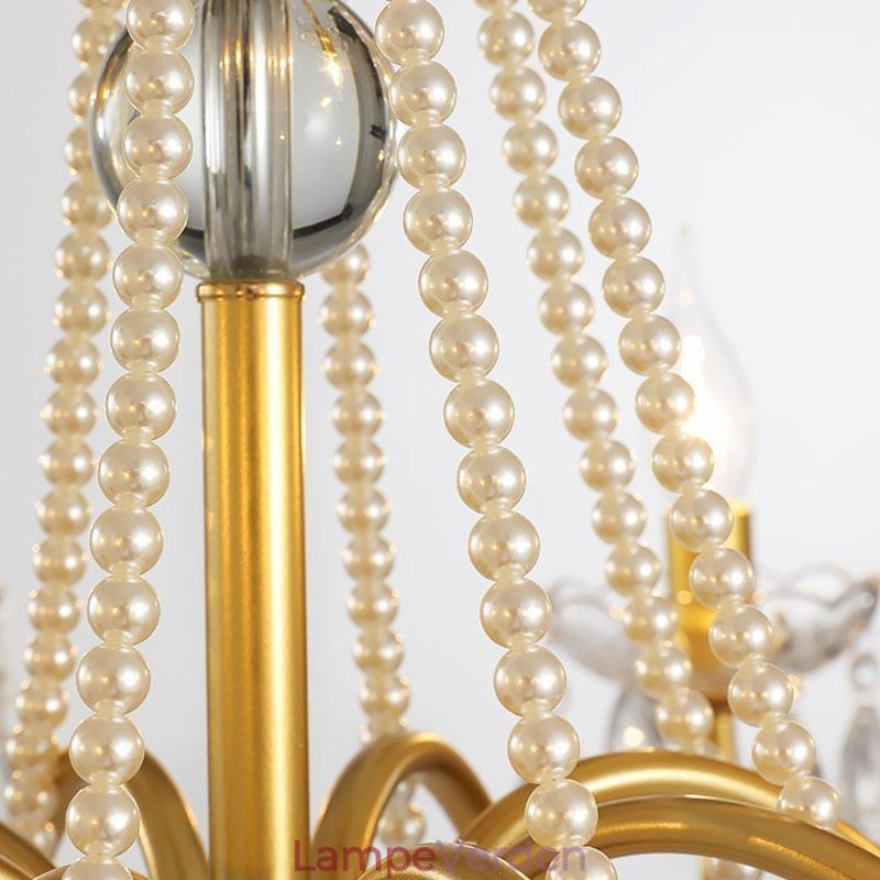 American Crystal Pendel Light Country Style Creative Iron Art Loftslys