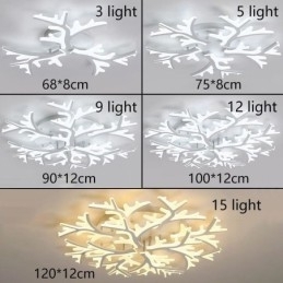 Flush Mount Modern Minimalist Antler Loftslampe
