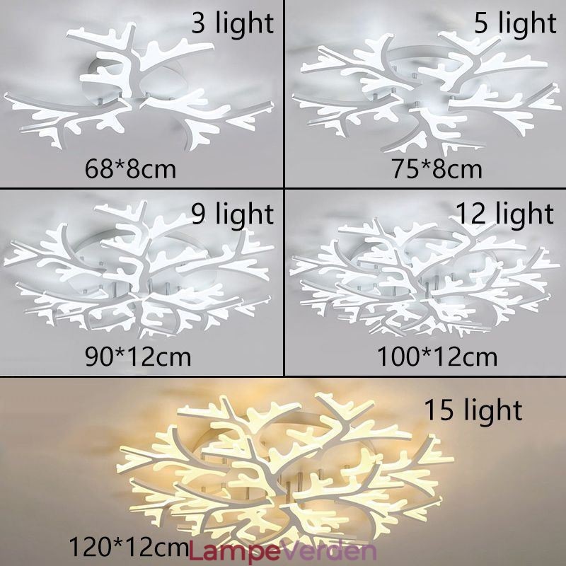 Flush Mount Modern Minimalist Antler Loftslampe