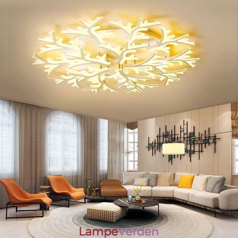 Flush Mount Modern Minimalist Antler Loftslampe