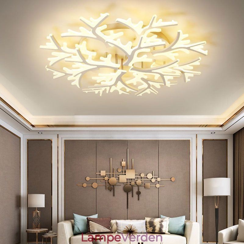 Flush Mount Modern Minimalist Antler Loftslampe