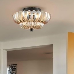 Moderne Simple Flush Mount Lotus Base Loftslampe