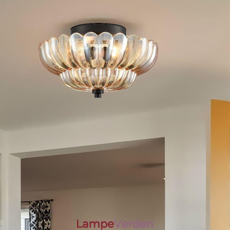 Moderne Simple Flush Mount Lotus Base Loftslampe