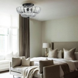 Moderne Simple Flush Mount Lotus Base Loftslampe