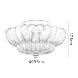 Moderne Simple Flush Mount Lotus Base Loftslampe