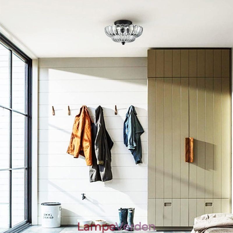 Moderne Simple Flush Mount Lotus Base Loftslampe