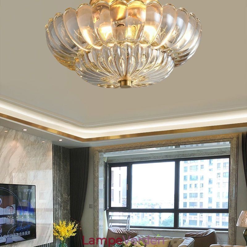 Moderne Flush Mount Lotus Base Loftslampe