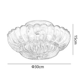 Moderne Flush Mount Lotus Base Loftslampe
