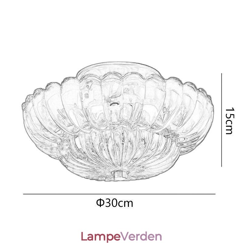 Moderne Flush Mount Lotus Base Loftslampe