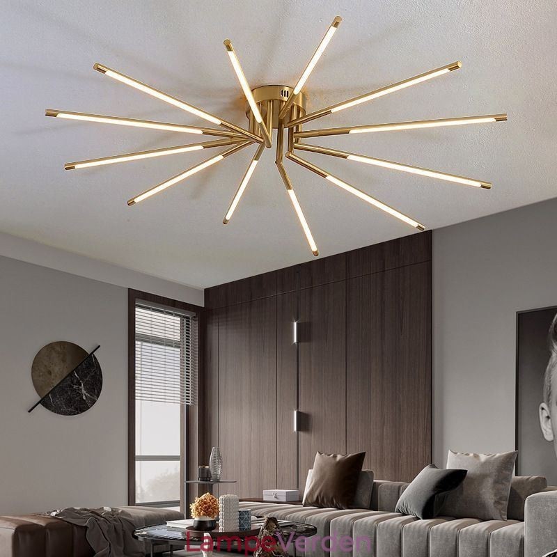 Simple Flush Mount Fireworks Loftslampe