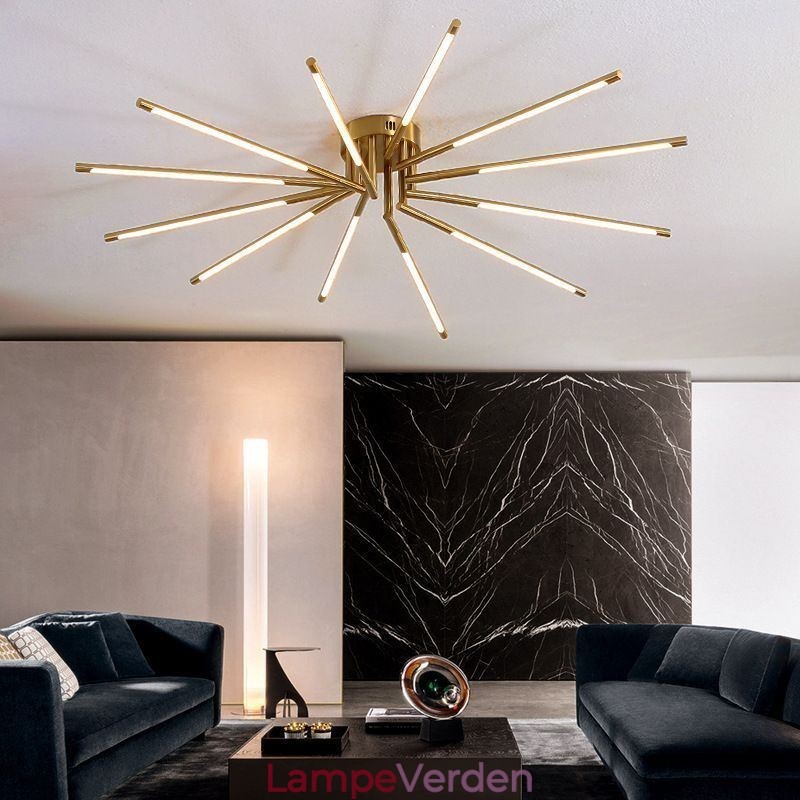 Simple Flush Mount Fireworks Loftslampe