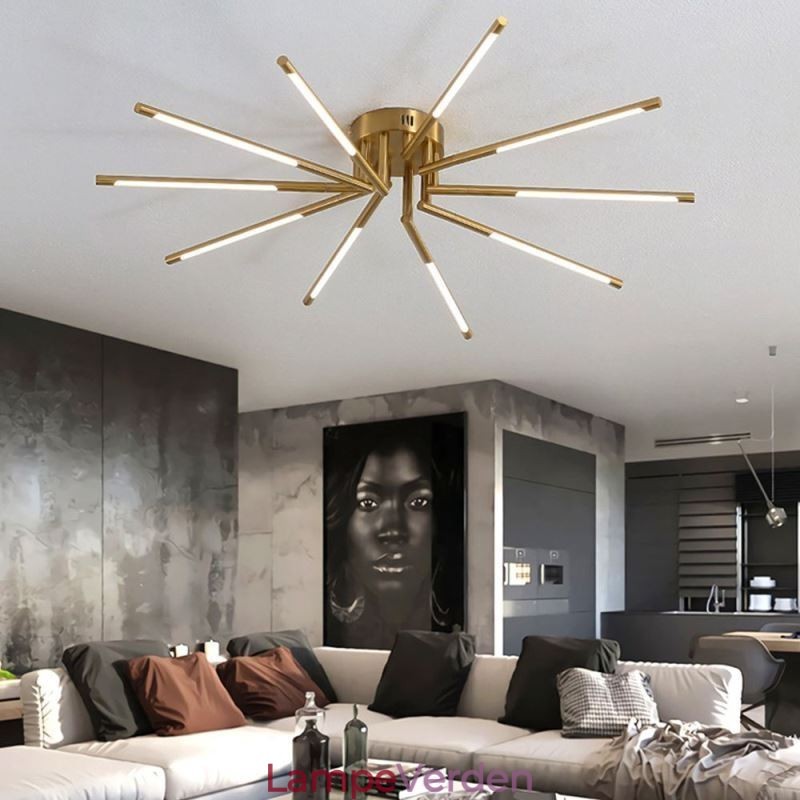 Simple Flush Mount Fireworks Loftslampe