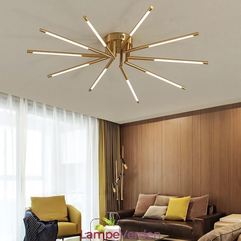 Simple Flush Mount Fireworks Loftslampe