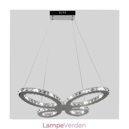 Moderne moderne lysekrone i krommetal