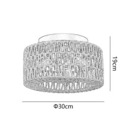 Country Style Flush Mount American Woven Cage Loftslampe