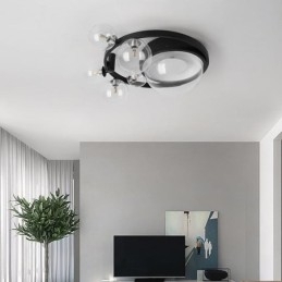 Flush Mount Modern Minimalistisk dekorativt glasloftslys