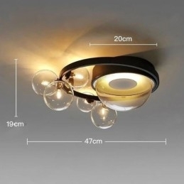 Flush Mount Modern Minimalistisk dekorativt glasloftslys