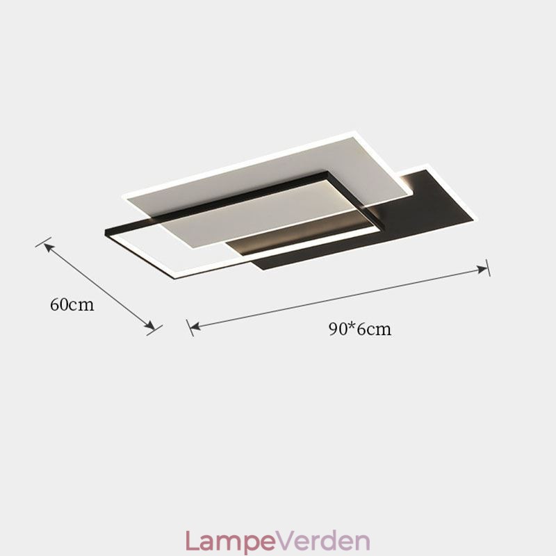 Flush Mount Minimalistisk firkantet akryl loftslampe