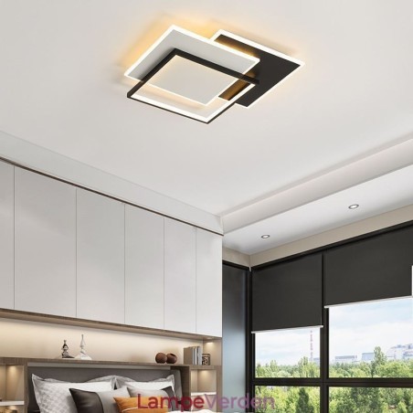 Flush Mount Minimalistisk Akryl Firkantet Loftslampe 40 50cm Flush Mount Minimalistisk Akryl Firkantet Loftslampe 40 50cm