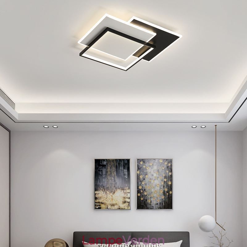 Flush Mount Minimalistisk Akryl Firkantet Loftslampe 40 50cm