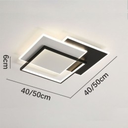 Flush Mount Minimalistisk Akryl Firkantet Loftslampe 40 50cm