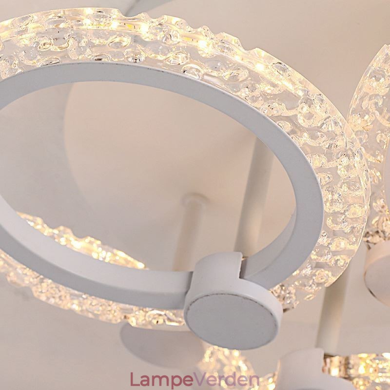 Flush Mount Modern Minimalistisk Circle Acryl Flower Loftslampe