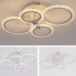 Flush Mount Modern Minimalistisk Circle Acryl Flower Loftslampe