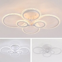 Flush Mount Modern Minimalistisk Circle Acryl Flower Loftslampe