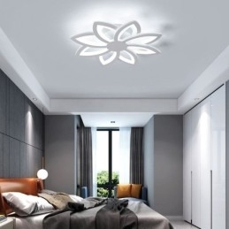 Flush Mount iøjnefaldende akrylblomsterloftslampe 55 cm