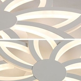 Flush Mount iøjnefaldende akrylblomsterloftslampe 55 cm