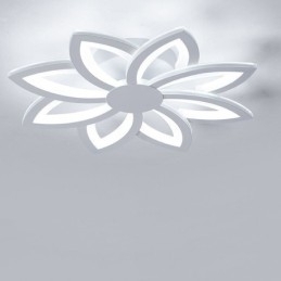 Flush Mount iøjnefaldende akrylblomsterloftslampe 55 cm