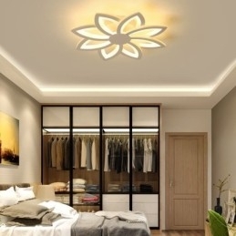 Flush Mount iøjnefaldende akrylblomsterloftslampe 55 cm
