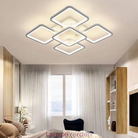 Flush Mount hvid akryl firkantet loftslampe 5 lys 8 lys Flush Mount hvid akryl firkantet loftslampe 5 lys 8 lys