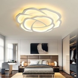 Flush Mount Modern Simple Rose Akryl Loftslampe 52cm