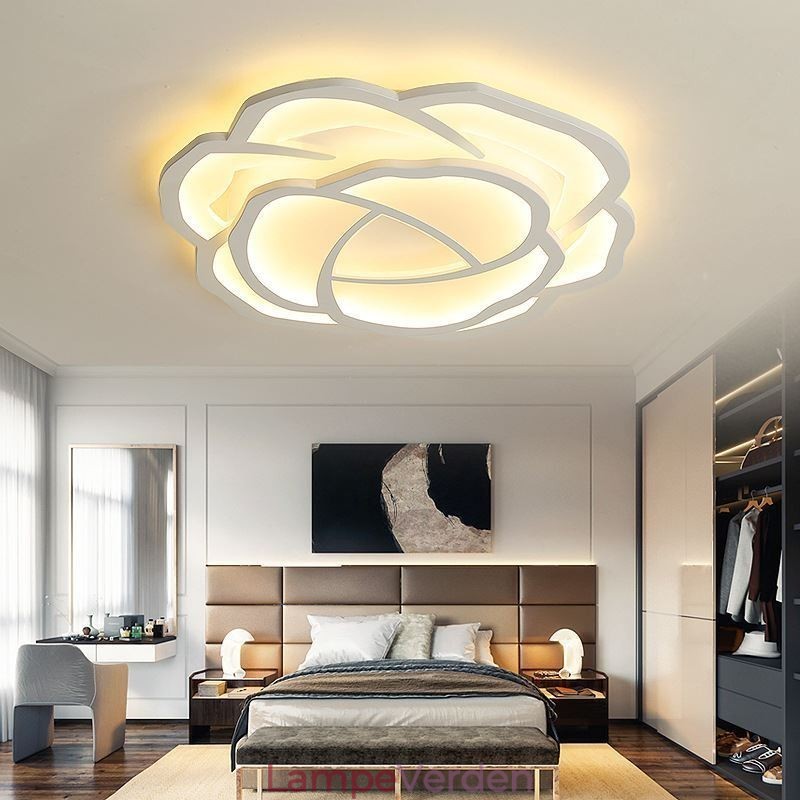 Flush Mount Modern Simple Rose Akryl Loftslampe 52cm
