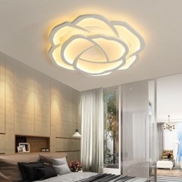 Flush Mount Modern Simple Rose Akryl Loftslampe 52cm
