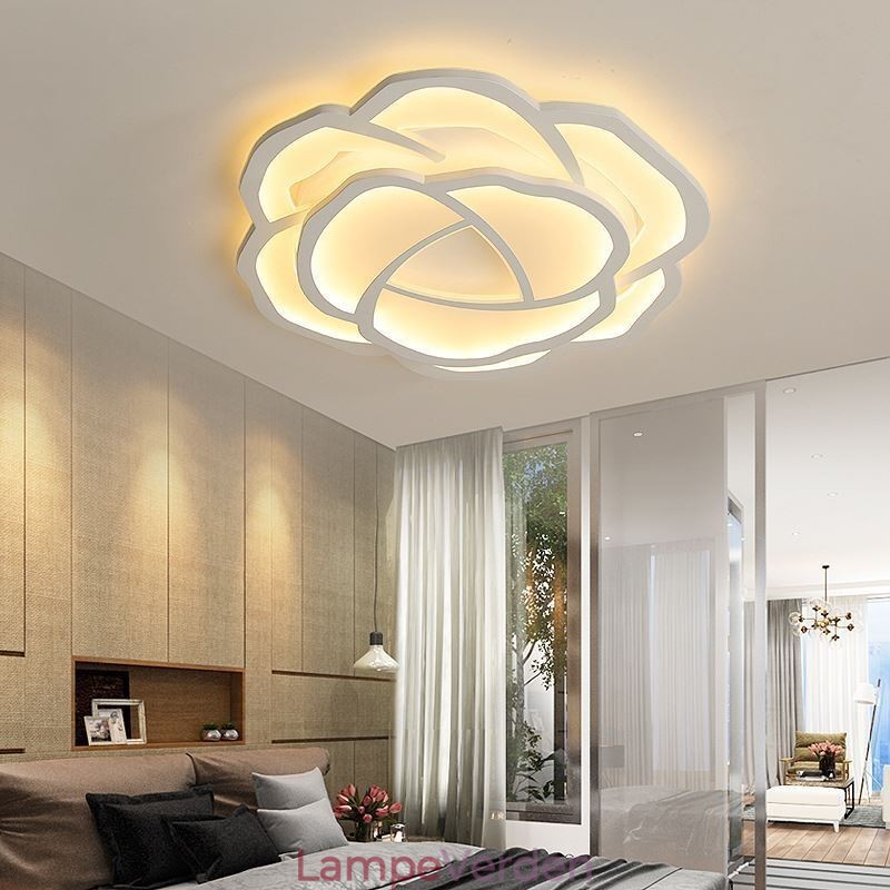 Flush Mount Modern Simple Rose Akryl Loftslampe 52cm
