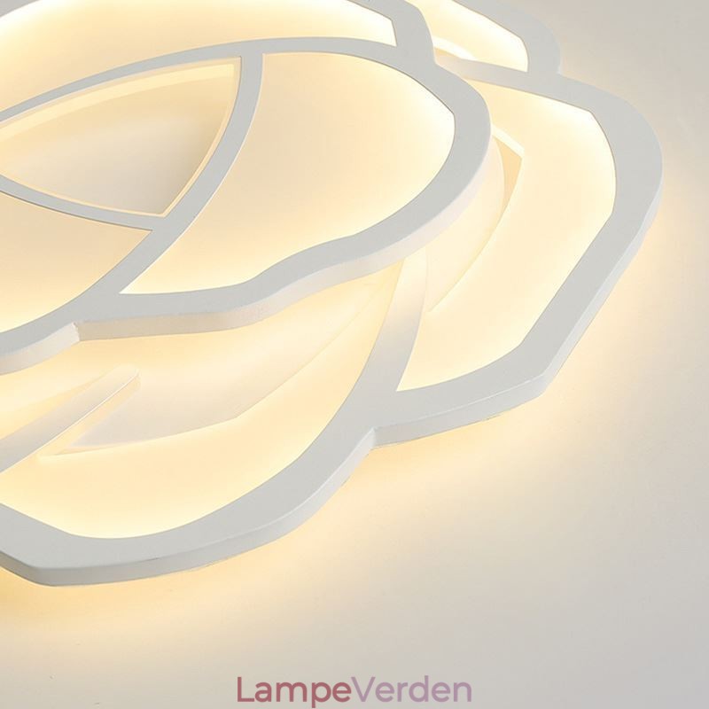 Flush Mount Modern Simple Rose Akryl Loftslampe 52cm