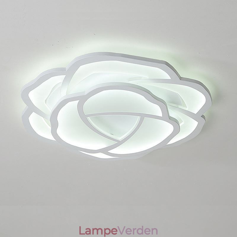 Flush Mount Modern Simple Rose Akryl Loftslampe 52cm
