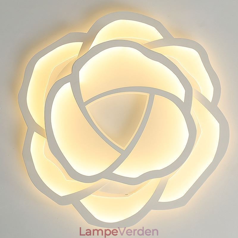 Flush Mount Modern Simple Rose Akryl Loftslampe 52cm