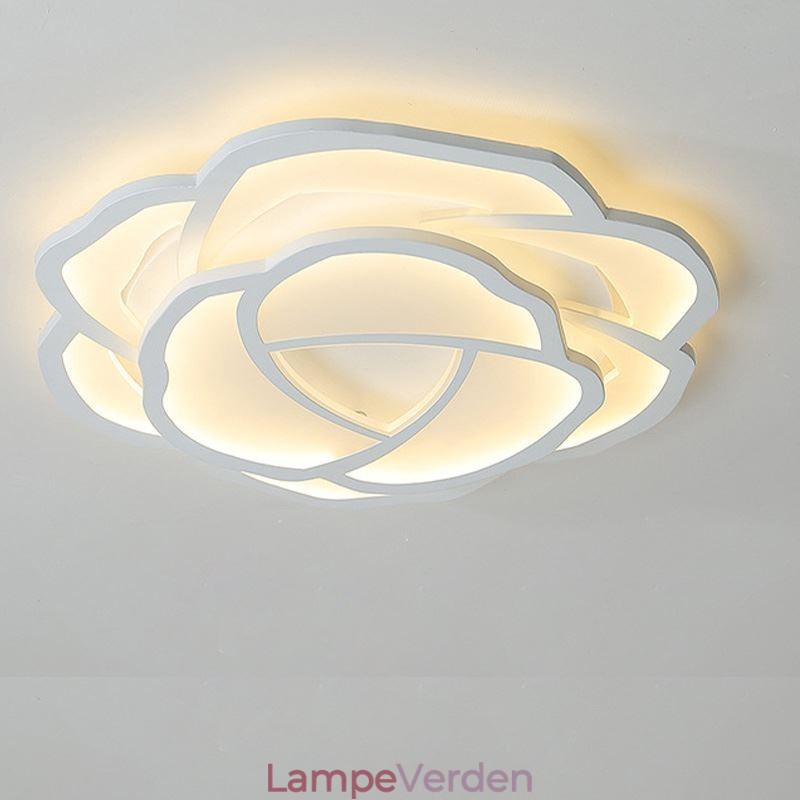 Flush Mount Modern Simple Rose Akryl Loftslampe 52cm
