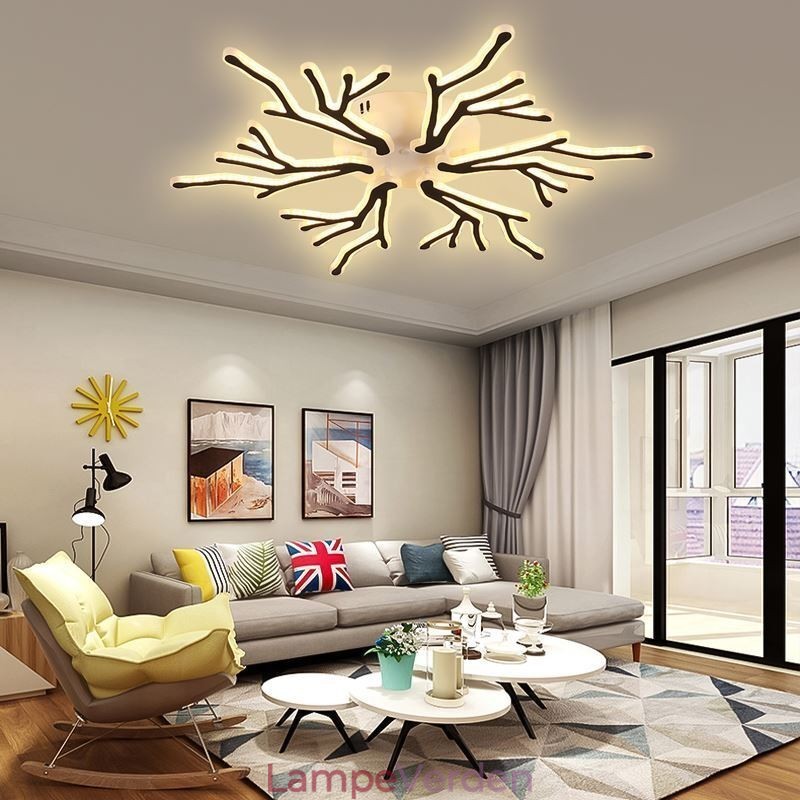 Flush Mount Acryl Branch Loftslampe