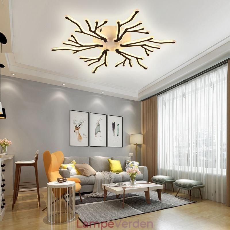 Flush Mount Acryl Branch Loftslampe
