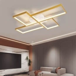 Flush Mount Mosaic Geometrisk firkantet loftslampe
