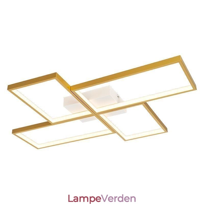 Flush Mount Mosaic Geometrisk firkantet loftslampe