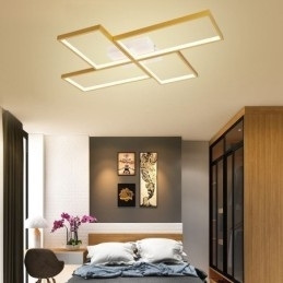 Flush Mount Mosaic Geometrisk firkantet loftslampe
