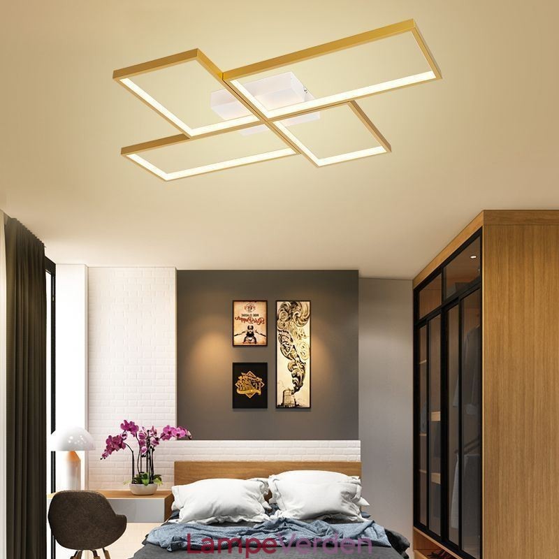 Flush Mount Mosaic Geometrisk firkantet loftslampe